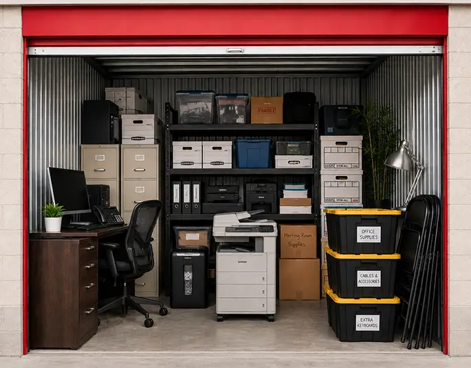 storage boxes, binders and miscellaneous office supplies - central il